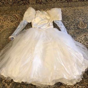 Girls First communion dress with tiara
